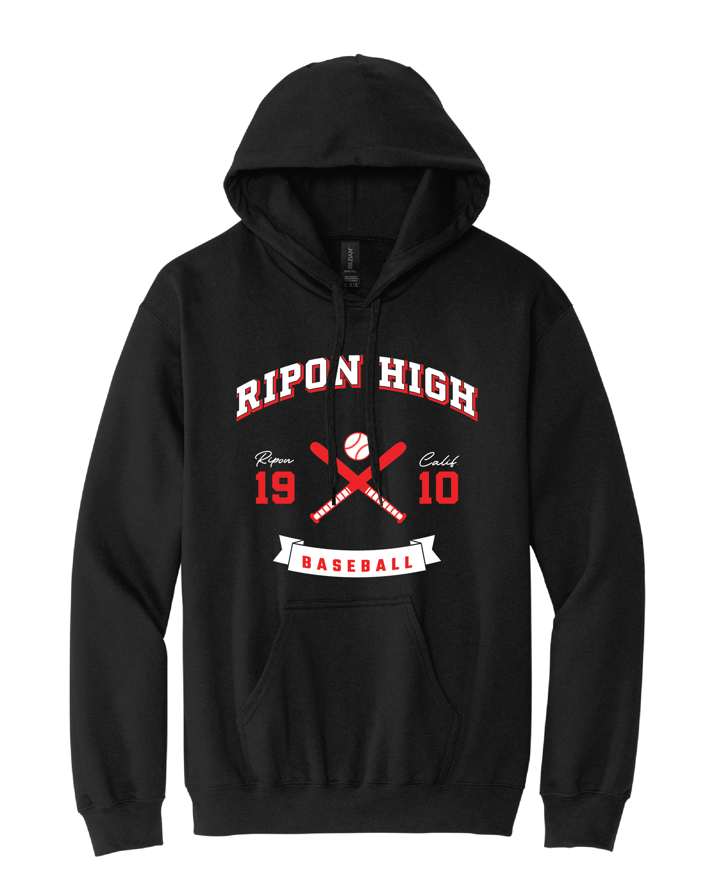 RHS Sports #1 Black Standard Hoodie (choose your sport)