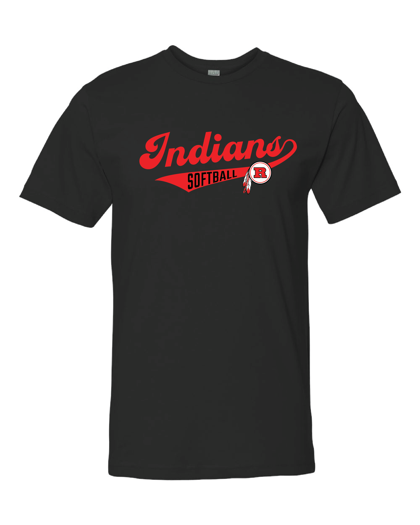 RHS Sports #2 Black Cotton Tee (choose your sport)