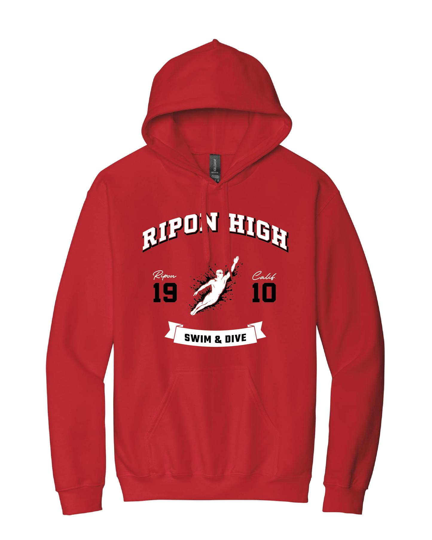 RHS Sports #1 Red Standard Hoodie (choose your sport)