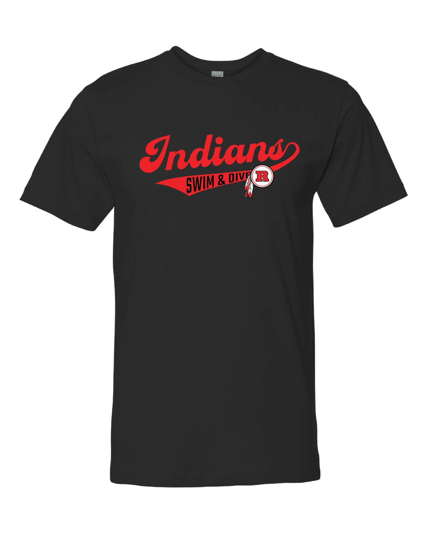 RHS Sports #2 Black Cotton Tee (choose your sport)