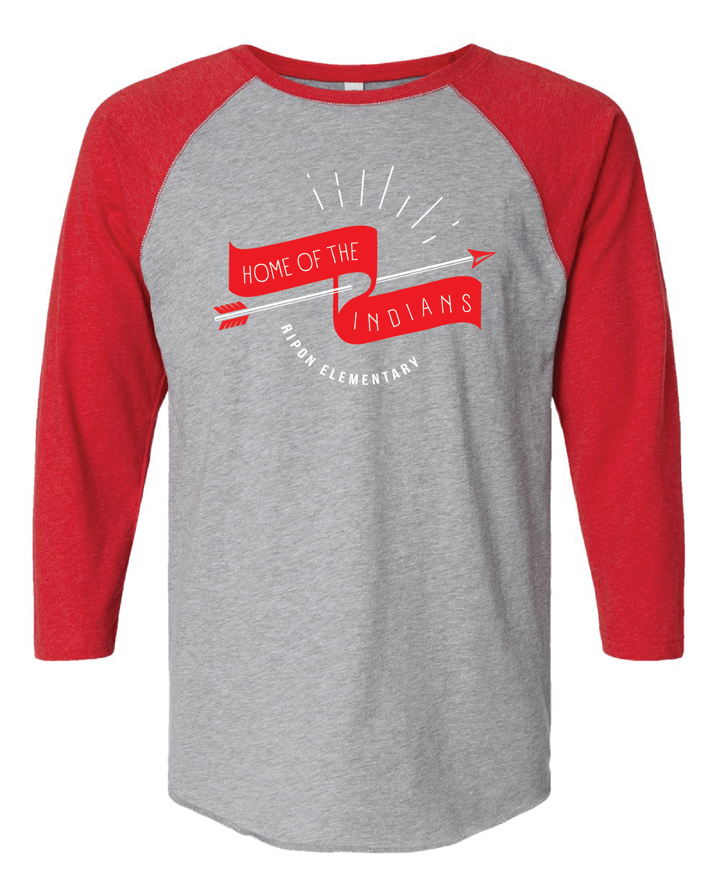 Indians Baseball Sleeve Tee (choose your design)