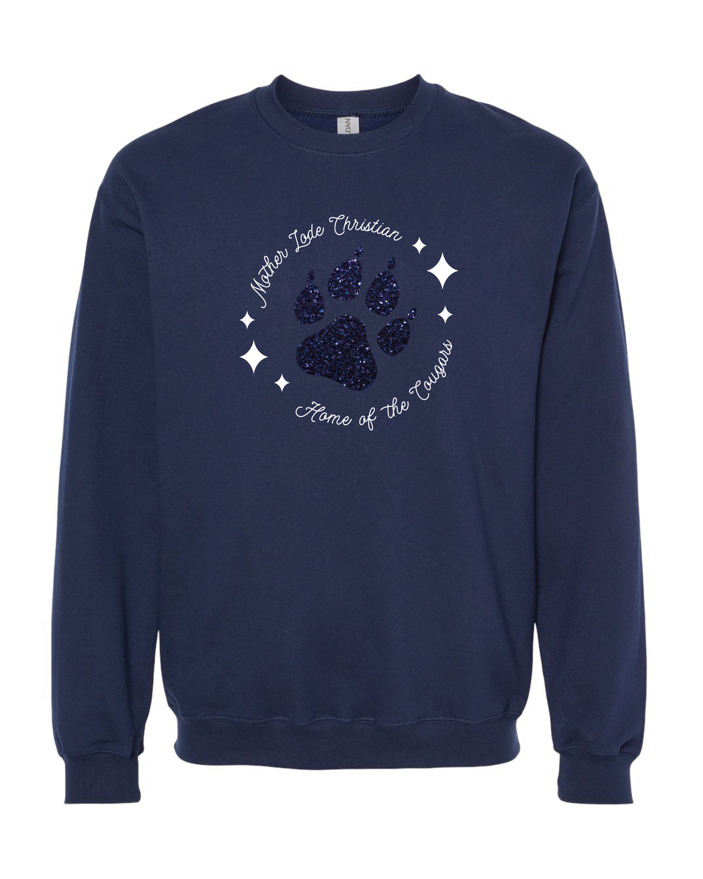 MLCS Glitter Paw Crewneck Sweatshirt