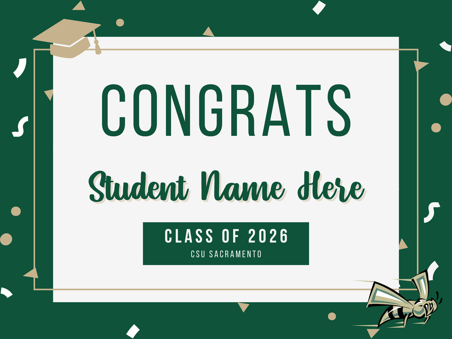 Custom College Grad Sign (no picture)