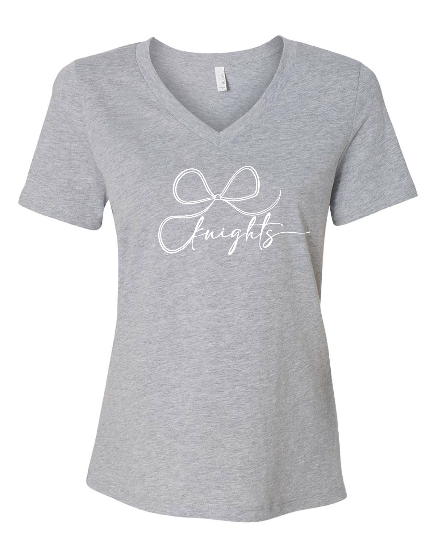 Ripon Christian Bow Women's V Neck Tee