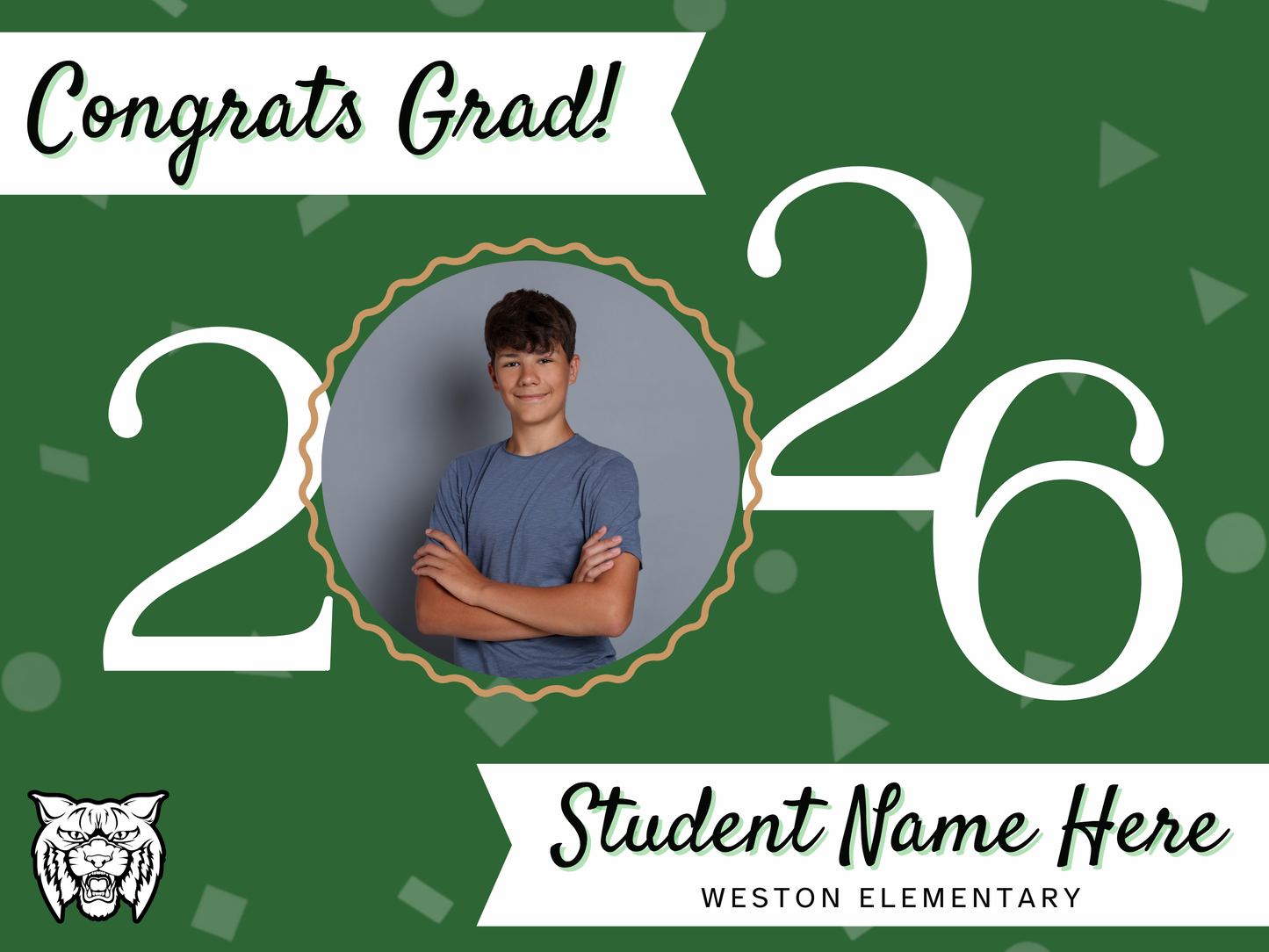 Weston 8th Grade Grad Sign (with picture)