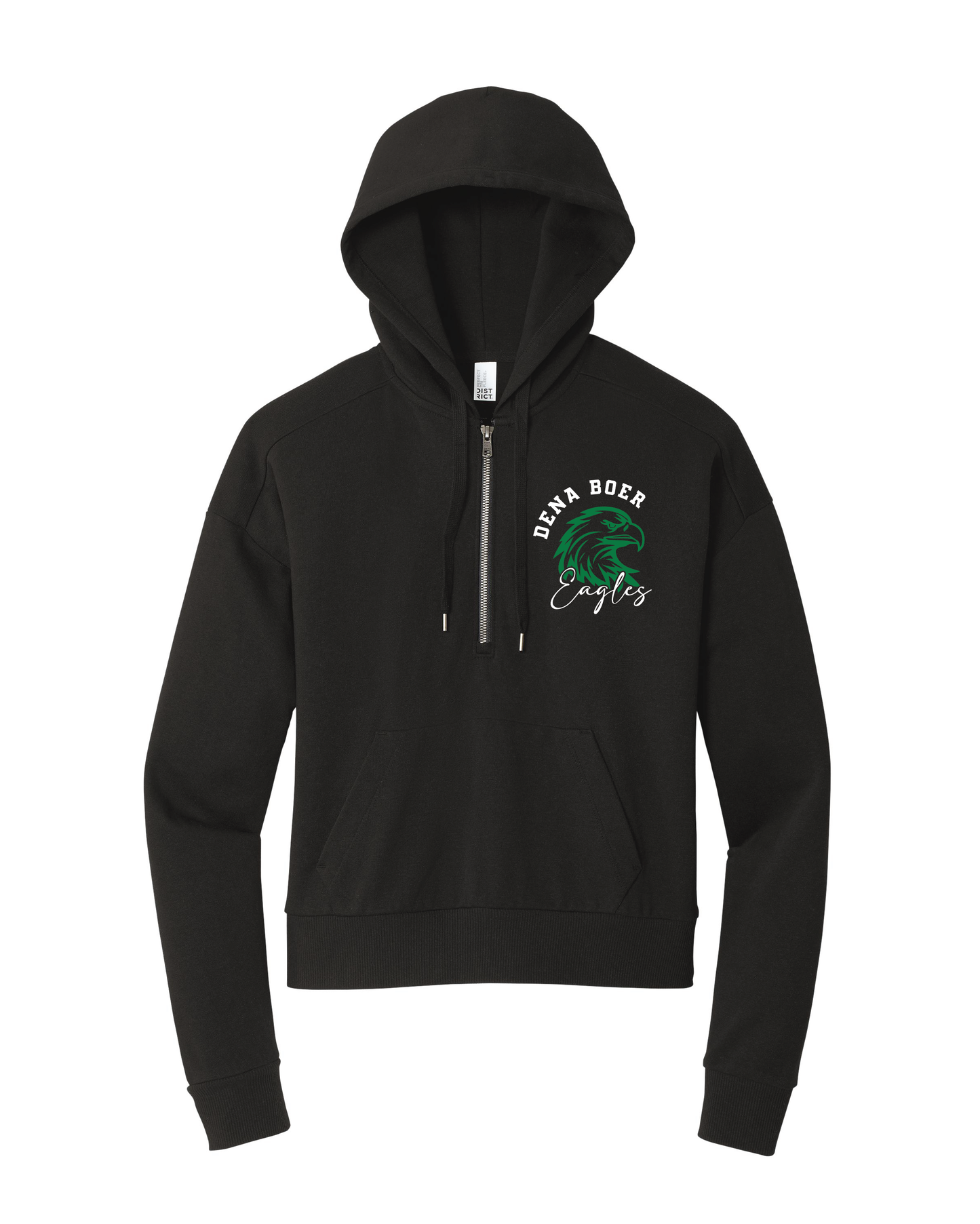 Women's Cropped 1/4 Zip Hoodie