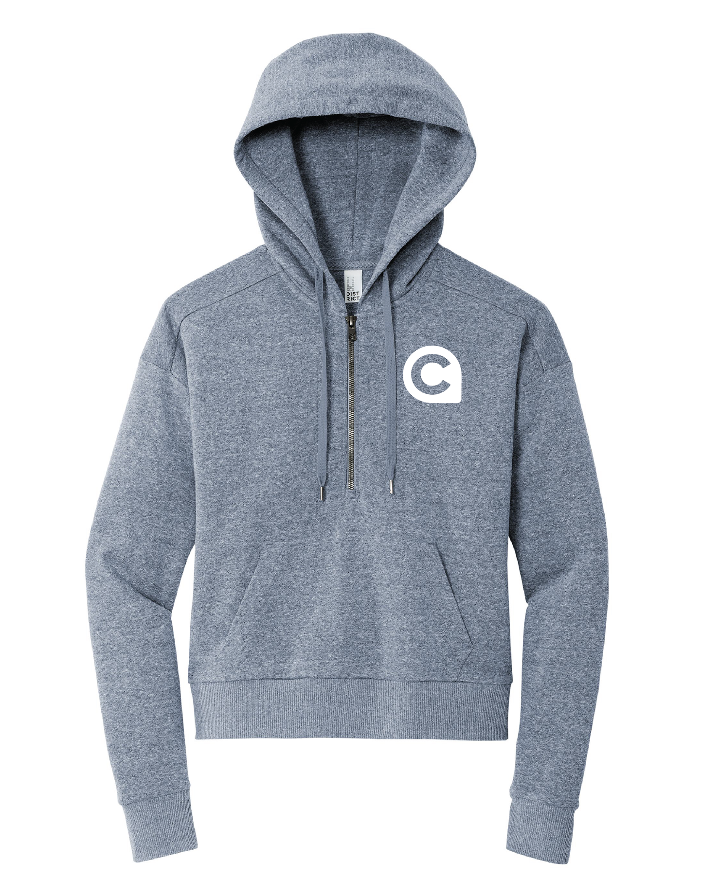 Women's Cropped Quarter Zip Hoodie