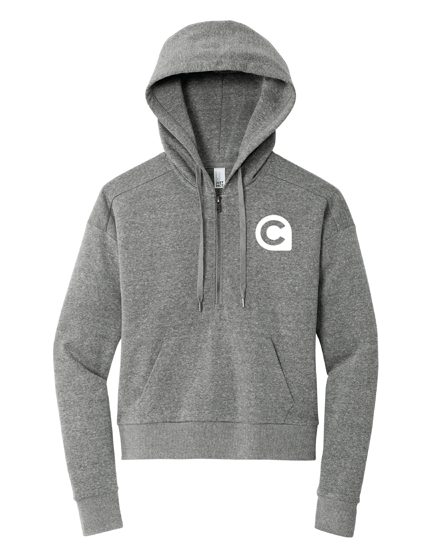 Women's Cropped Quarter Zip Hoodie