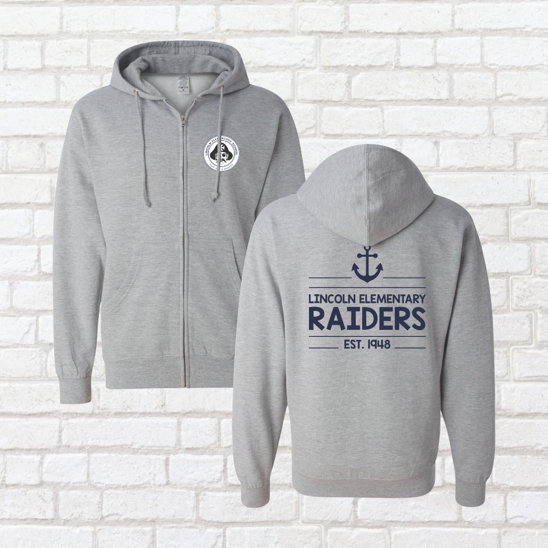 Collegiate Zip Up Hoodie