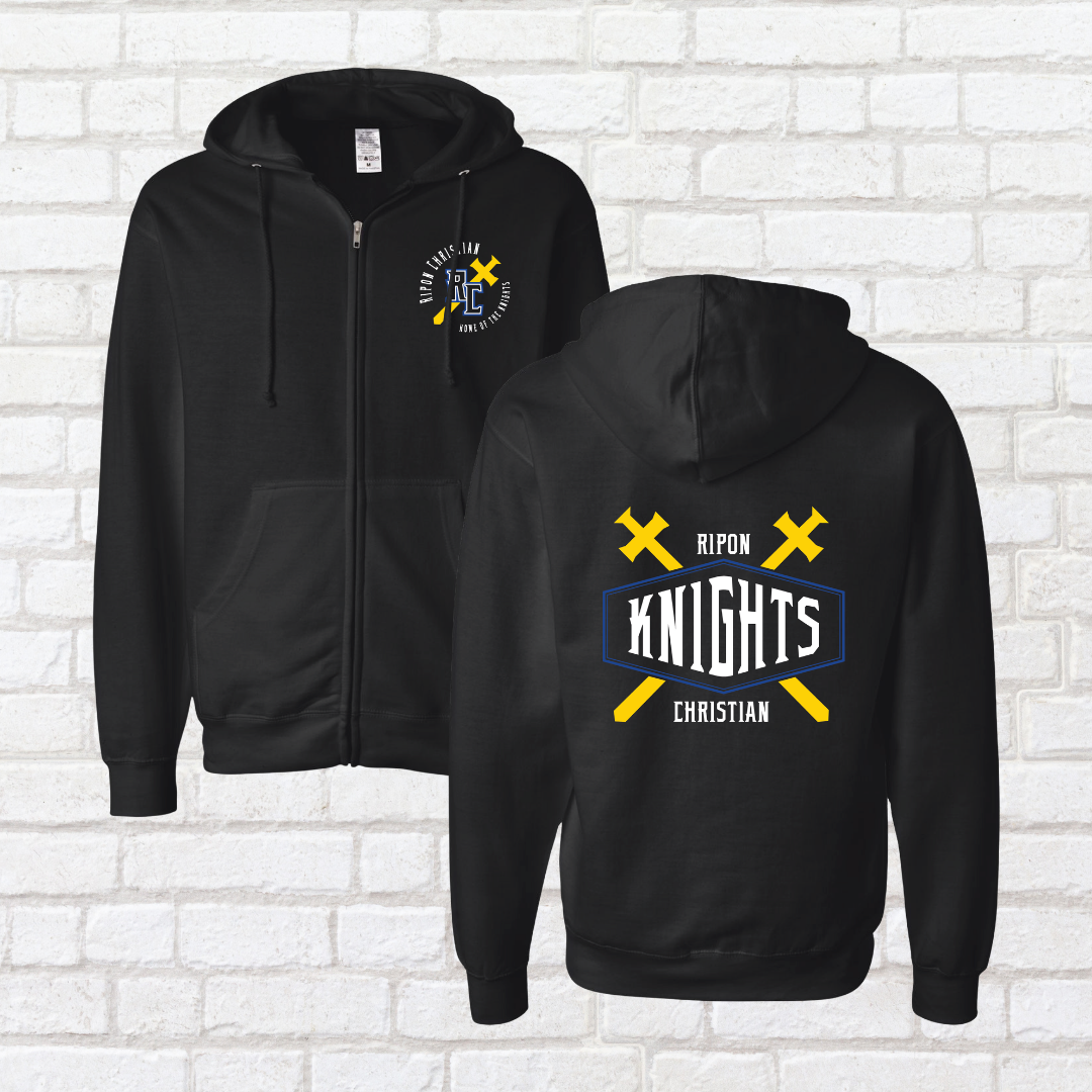 Ripon Christian Sword Zip Up Hoodie
