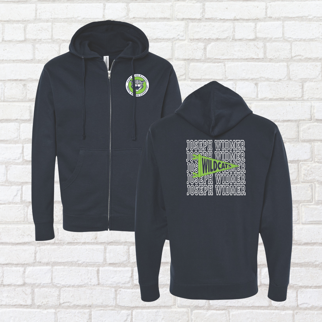Pennant Wildcat Zip Up Hoodie