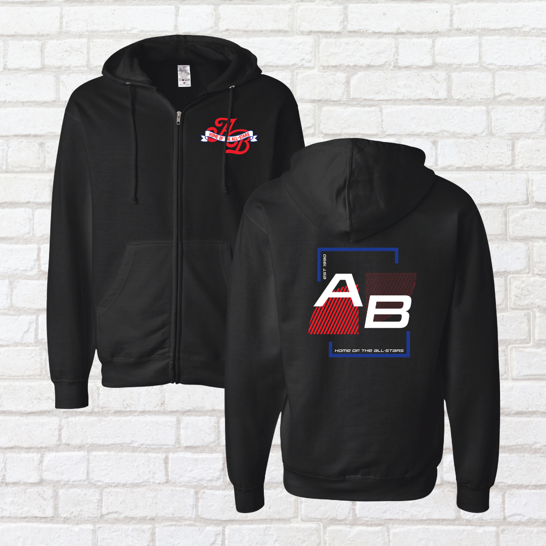 Sporty All Stars Zip Up Hoodie