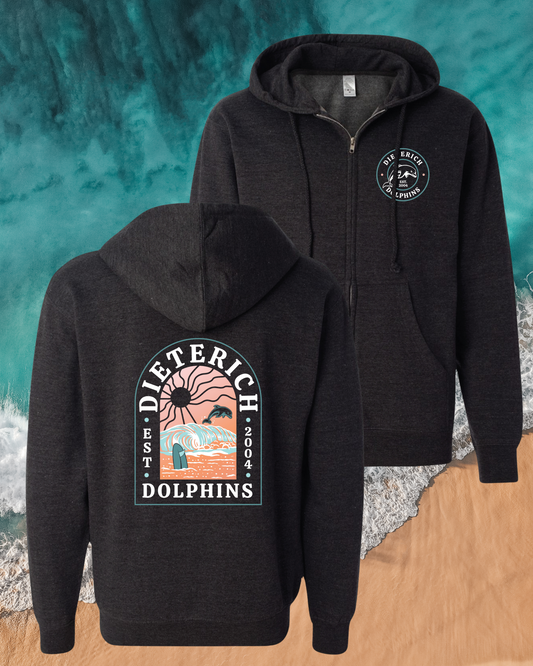 Dolphin National Park Zip Up Hoodie