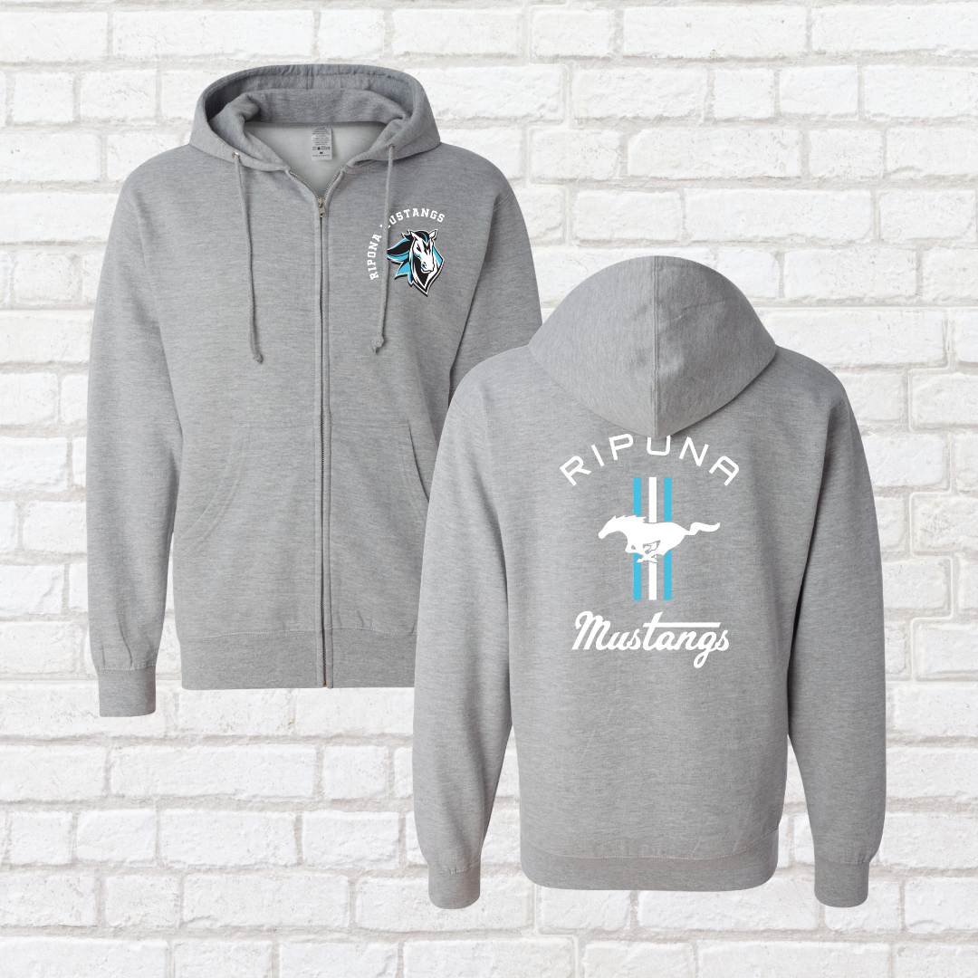 Ripona Mustang Zip Up Hoodie