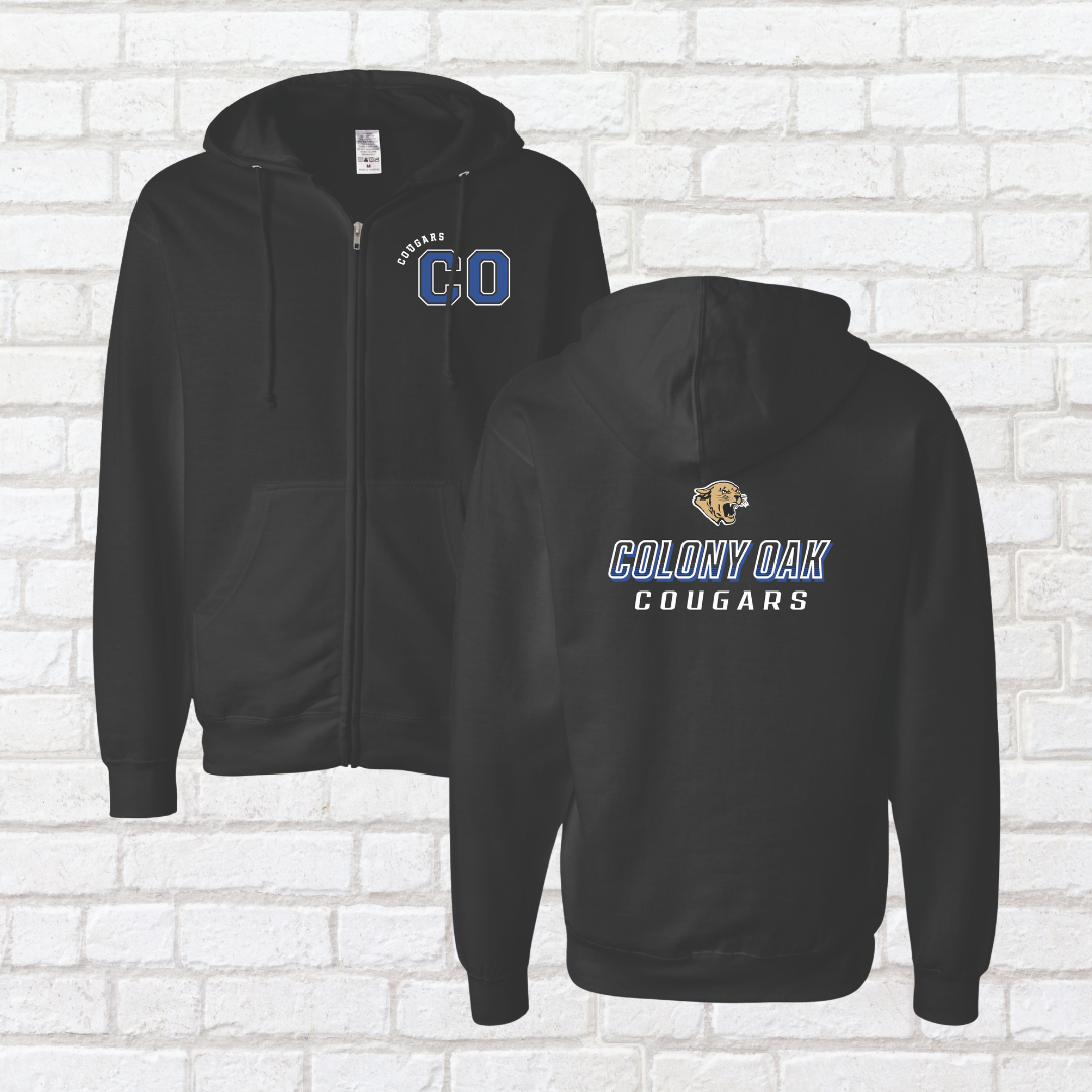 Athletic Cougars Zip Up Hoodie
