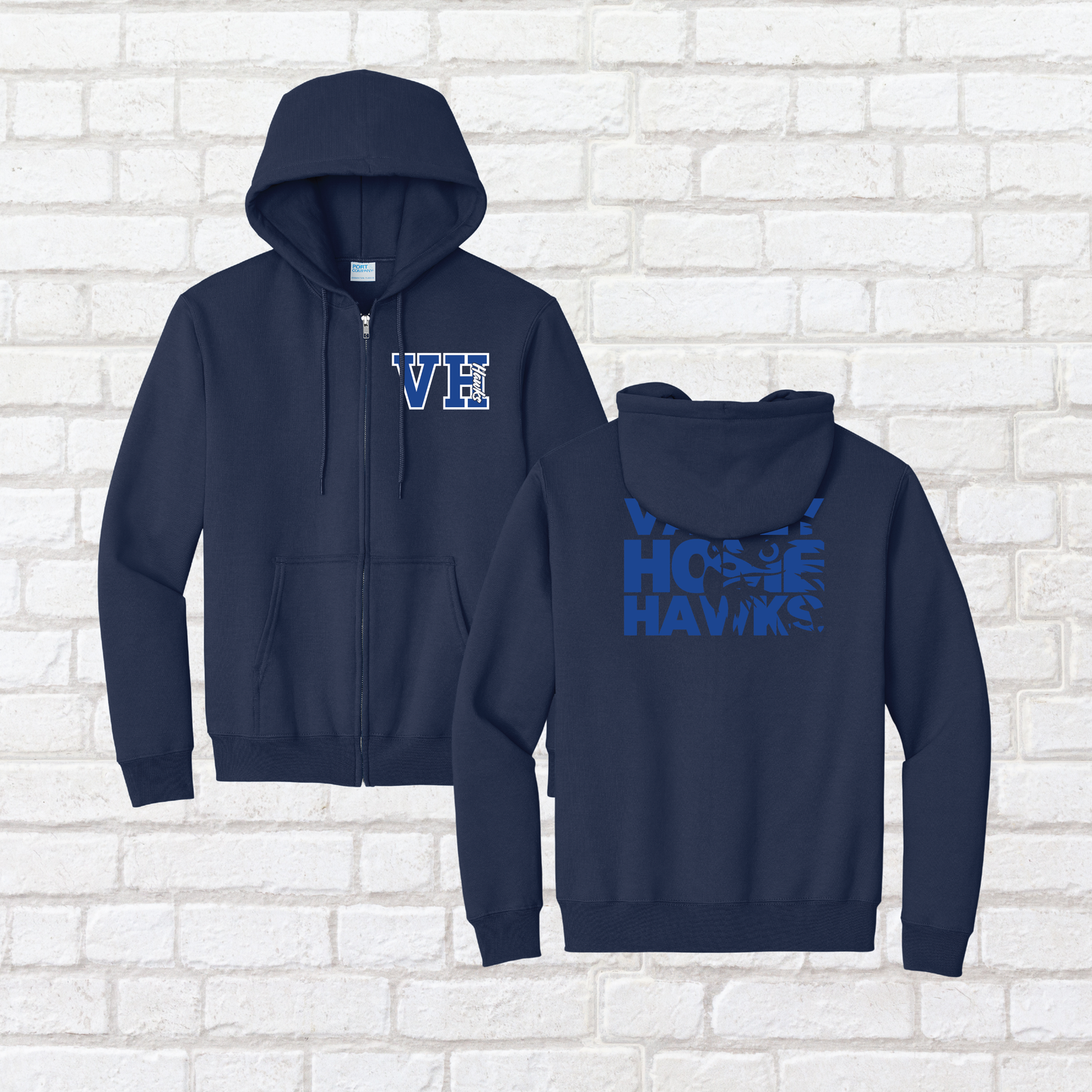 LC 1/Logo 1 Valley Home Zip Up Hoodie