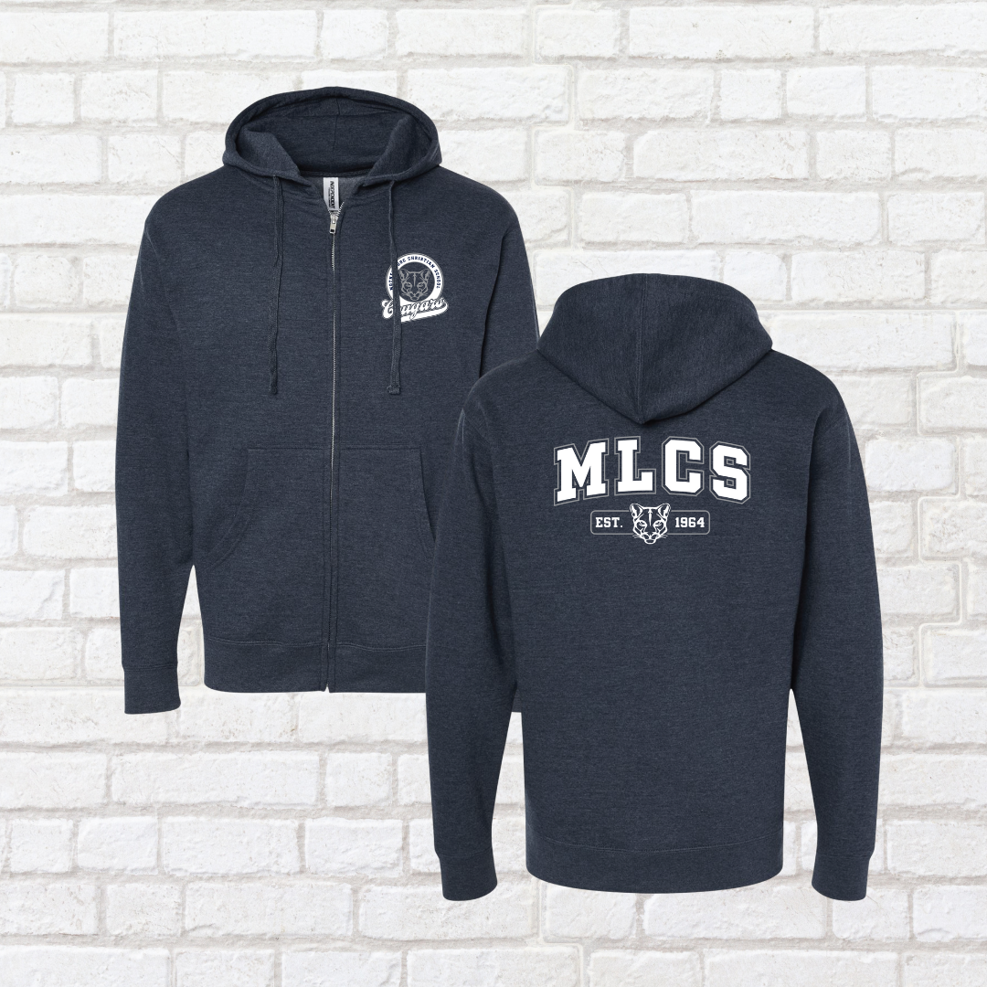 MLCS Classic Cougar Zip Up Hoodie
