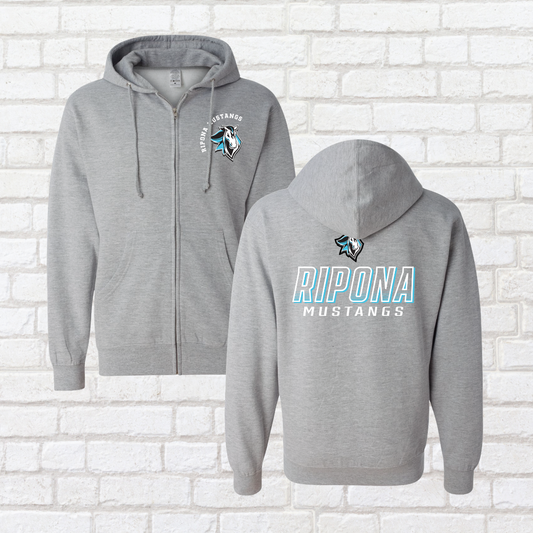 Athletic Ripona Zip Up Hoodie