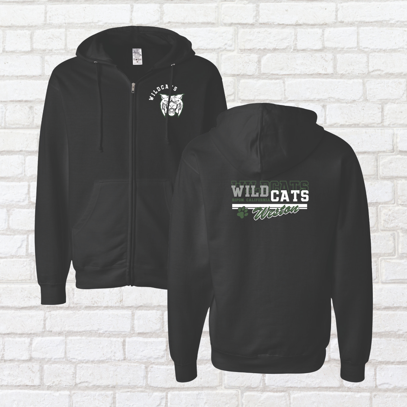 Weston Line Art Zip Up