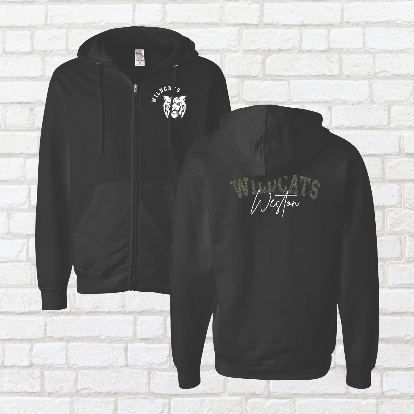 Weston Floral Zip Up Hoodie