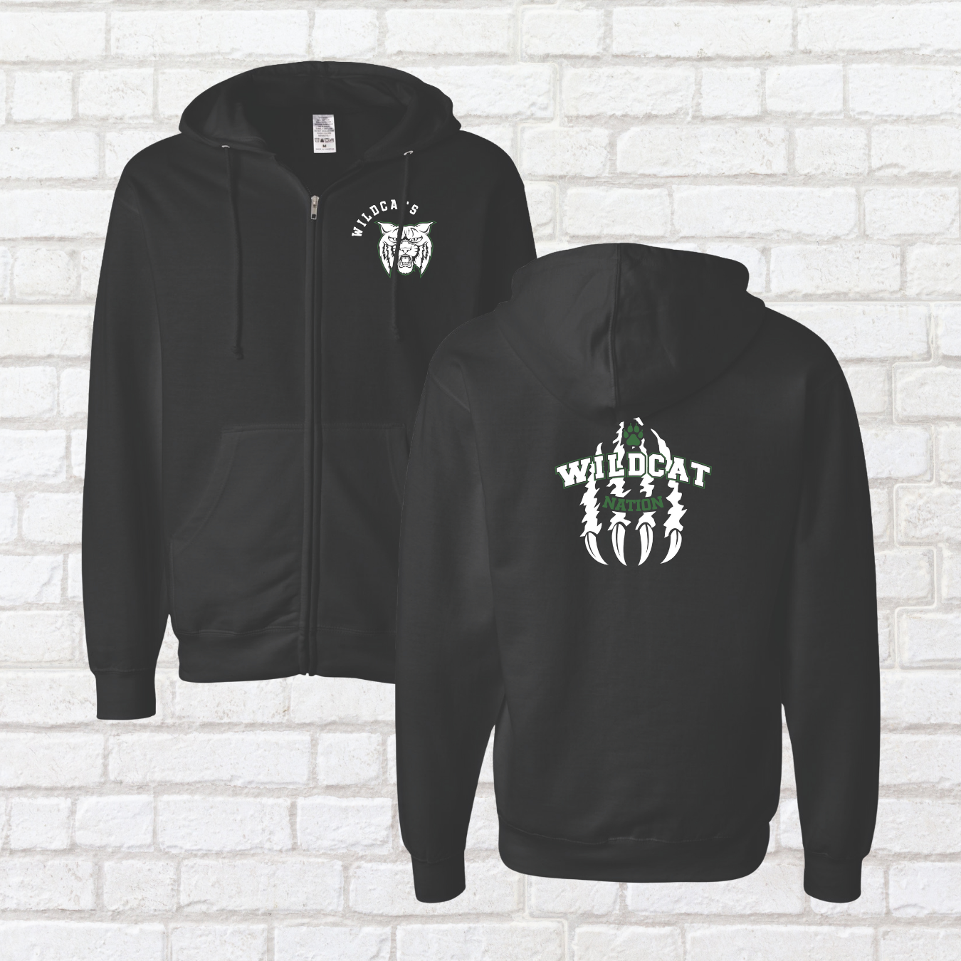 Slasher Cat Zip Up Hoodie