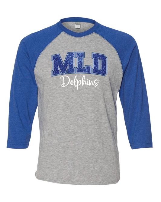 MLD Baseball Style Tee (choose your design)
