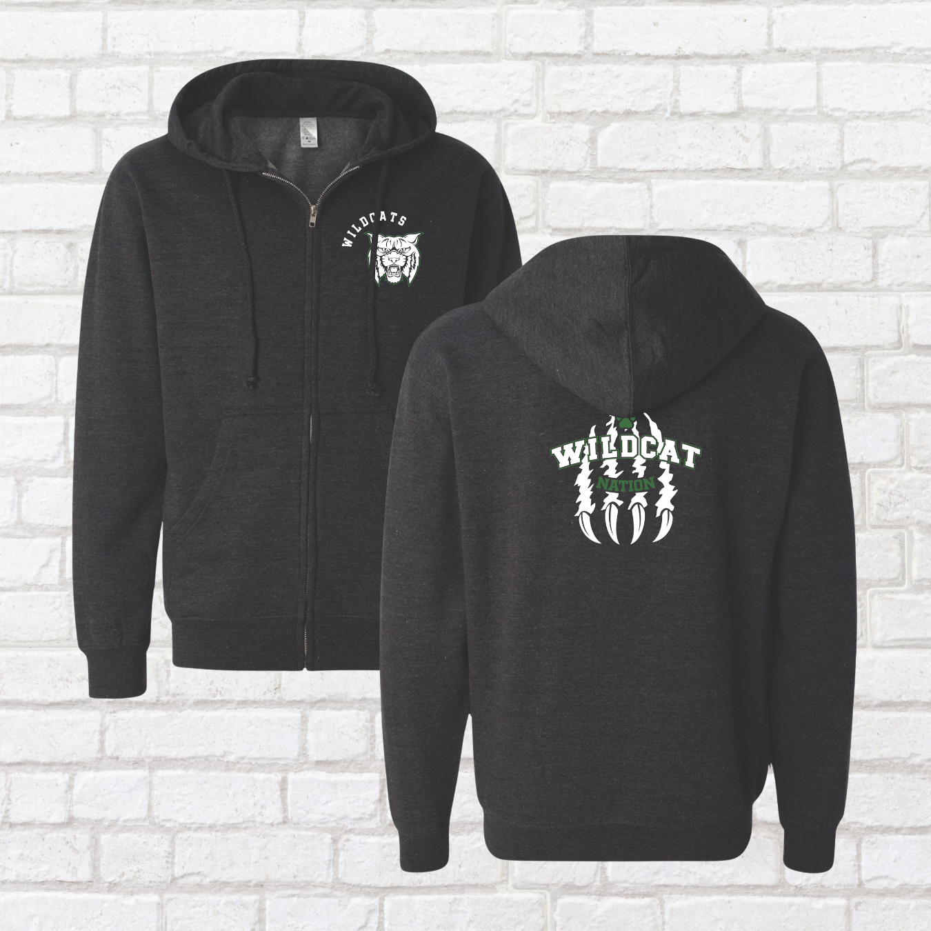 Slasher Cat Zip Up Hoodie