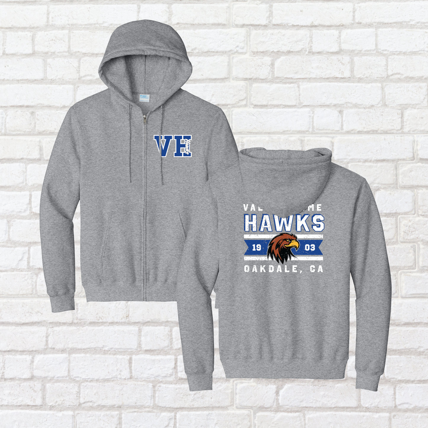 LC 1/Logo 5 Valley Home Zip Up Hoodie