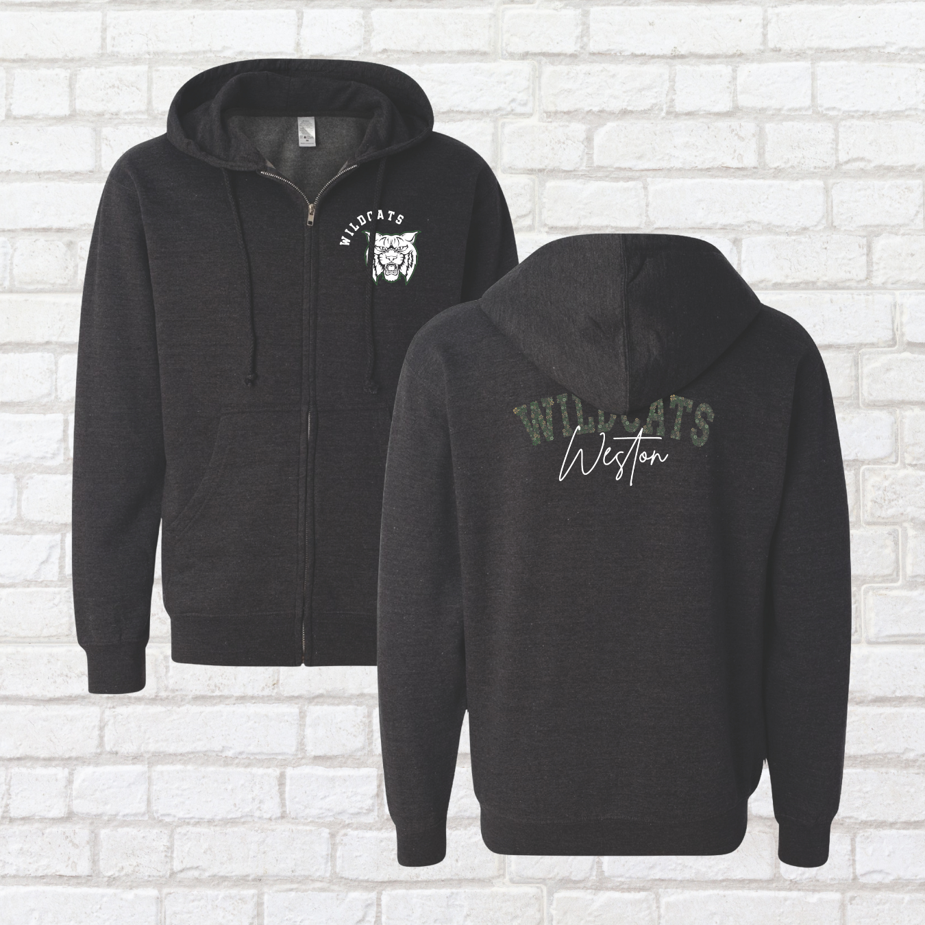Weston Floral Zip Up Hoodie