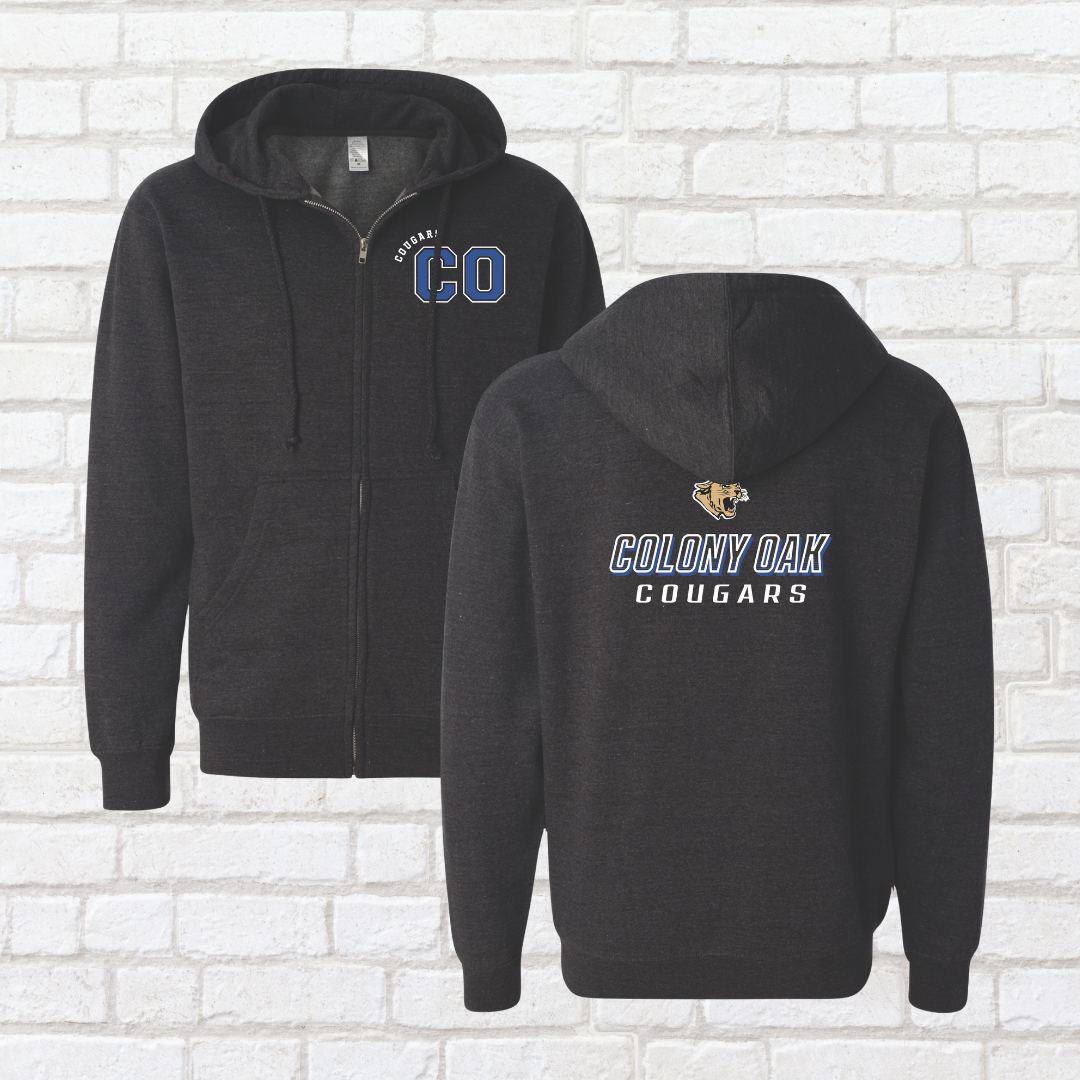 Athletic Cougars Zip Up Hoodie
