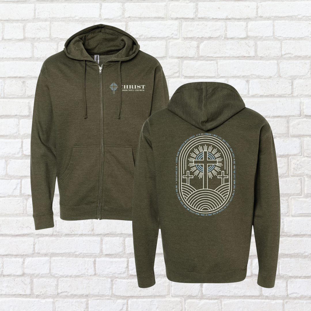 With Christ ZipUp Hoodie