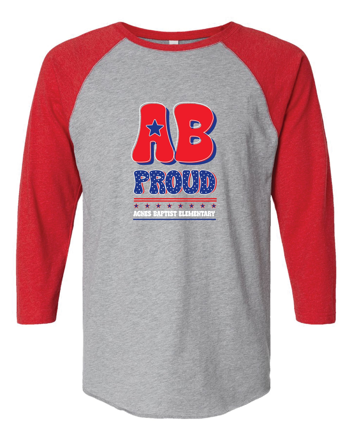 AB Baseball Style Tee (choose your logo)