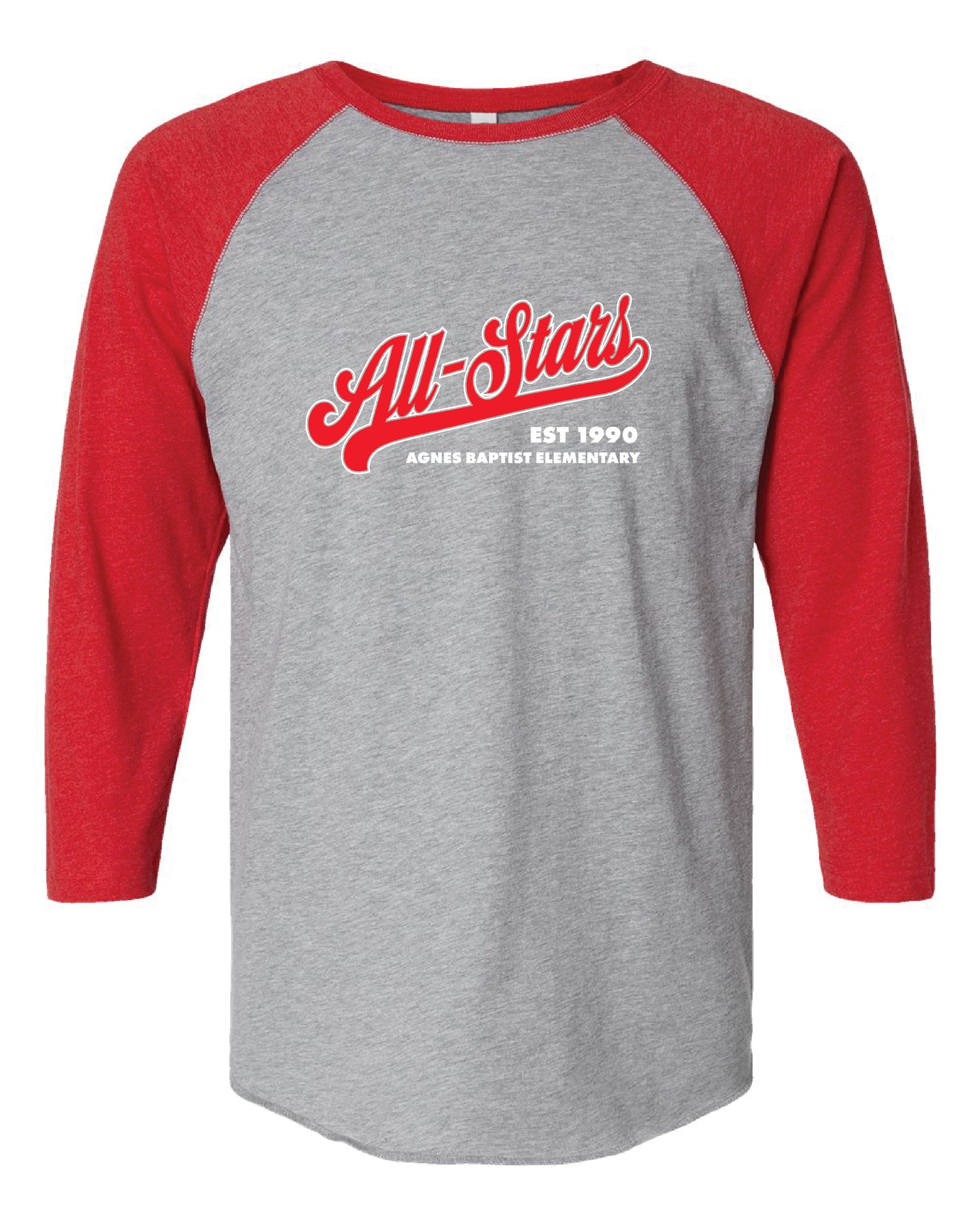 AB Baseball Style Tee (choose your logo)