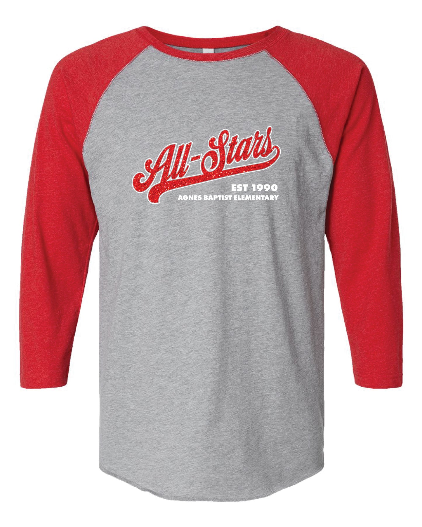 AB Baseball Style Tee (choose your logo)