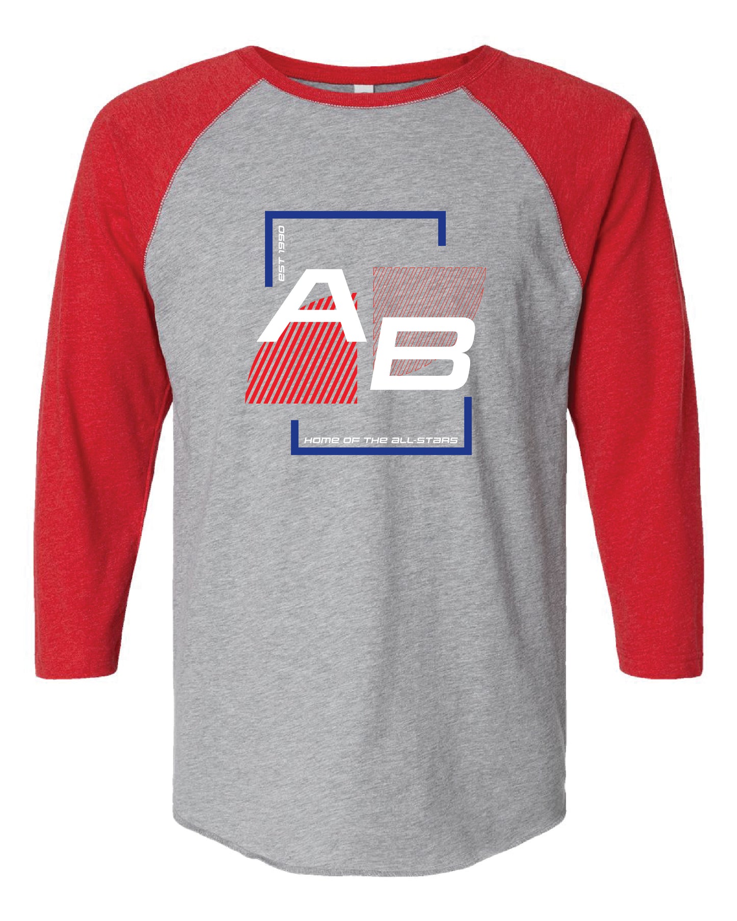 AB Baseball Style Tee (choose your logo)