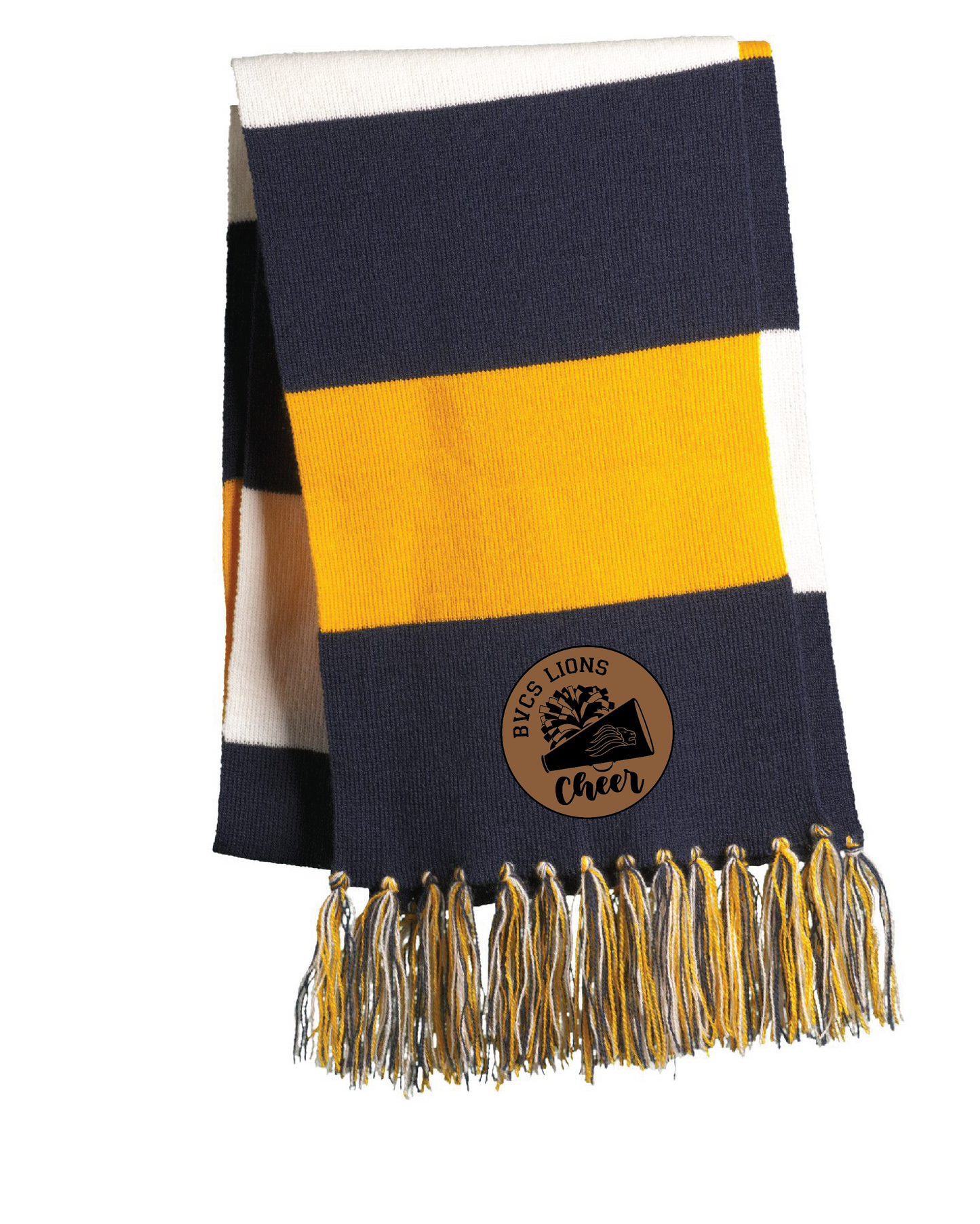 Customizable Leather Patch Scarf
