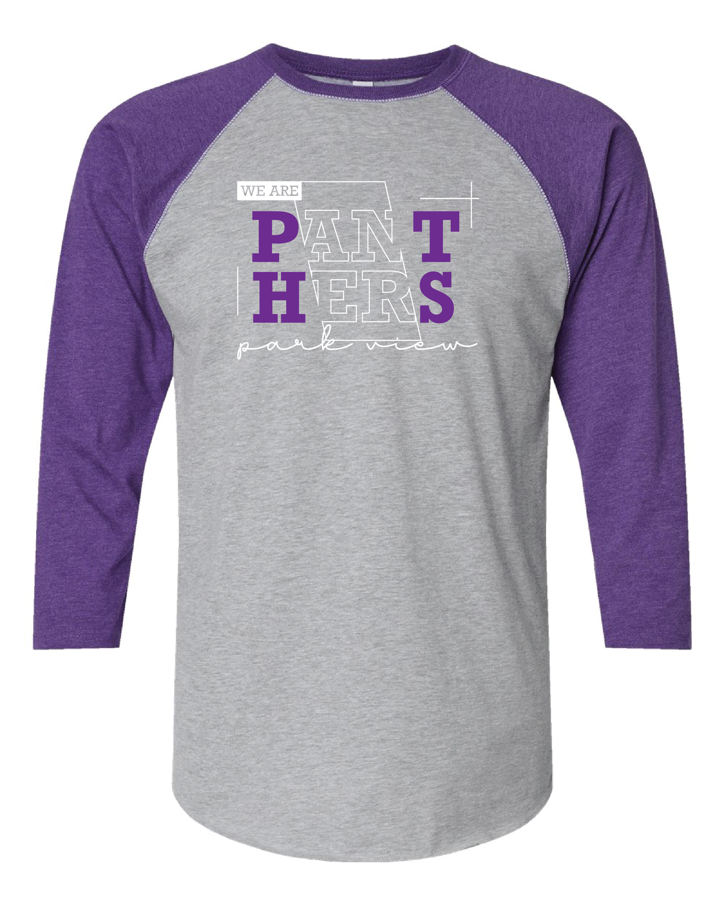 Park View Baseball Style Tee (choose your logo)
