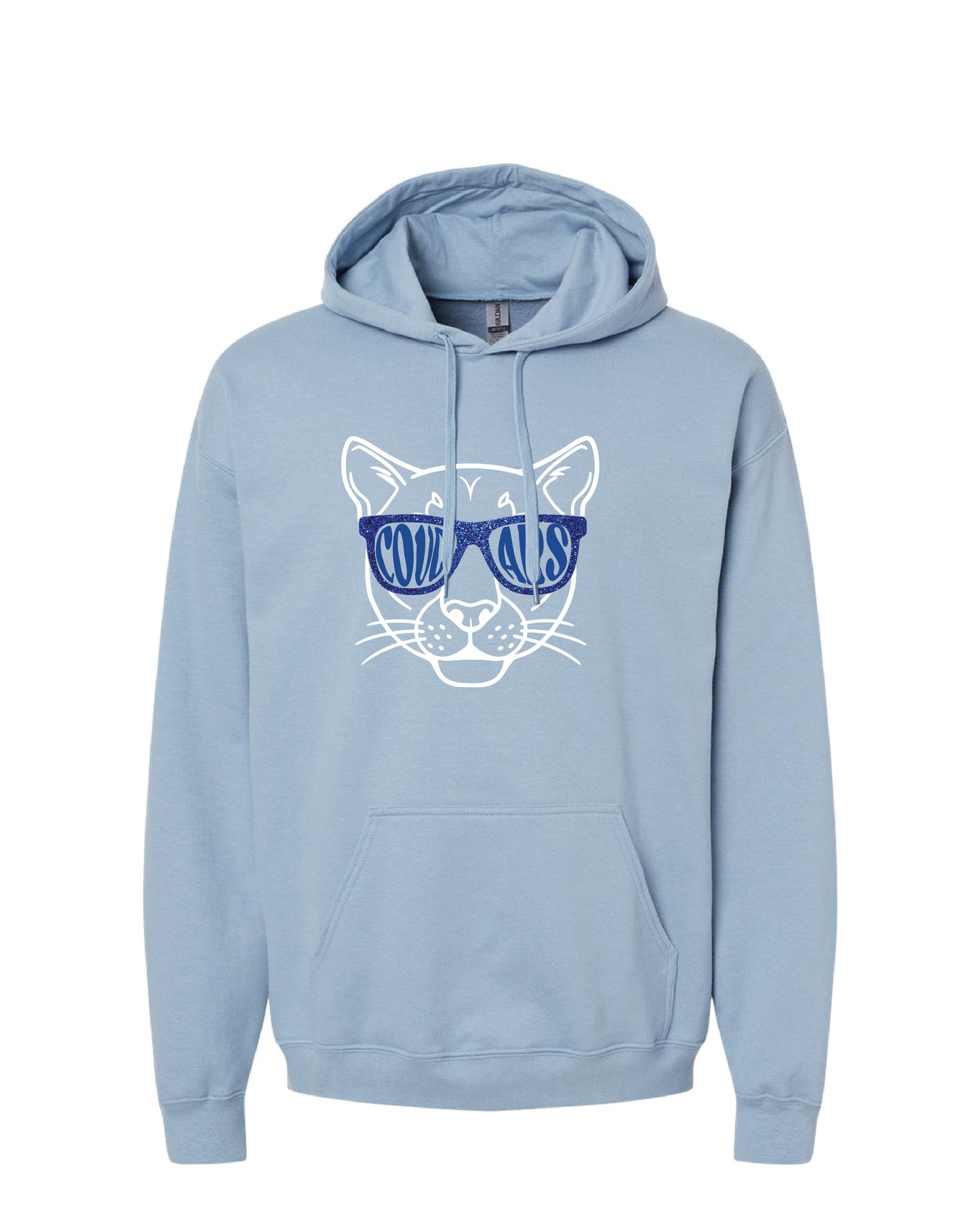 Cougar Glitter Glasses Hoodie