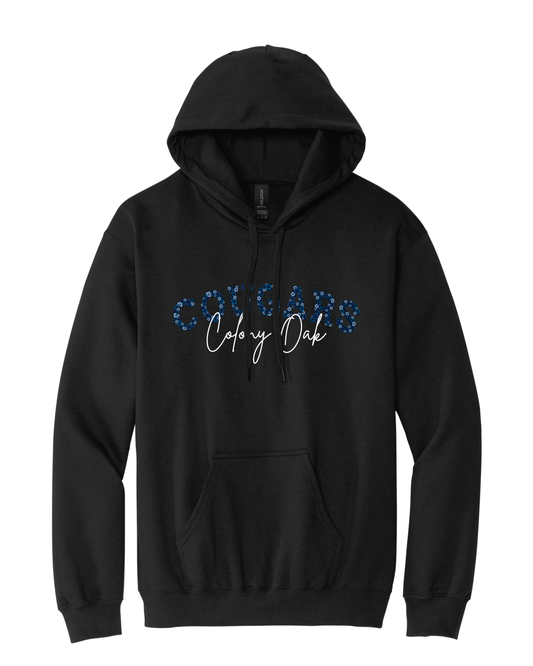 Floral Cougars Hoodie