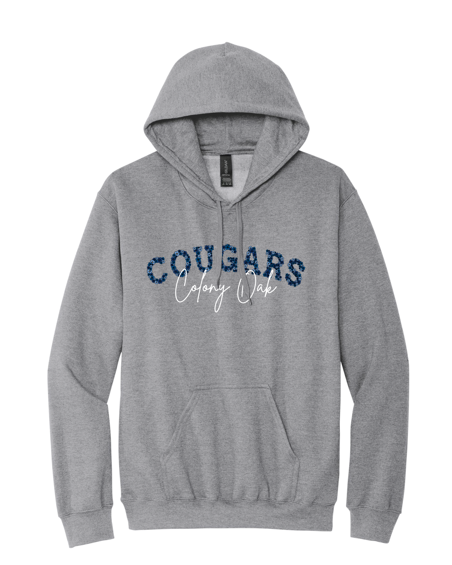 Floral Cougars Hoodie