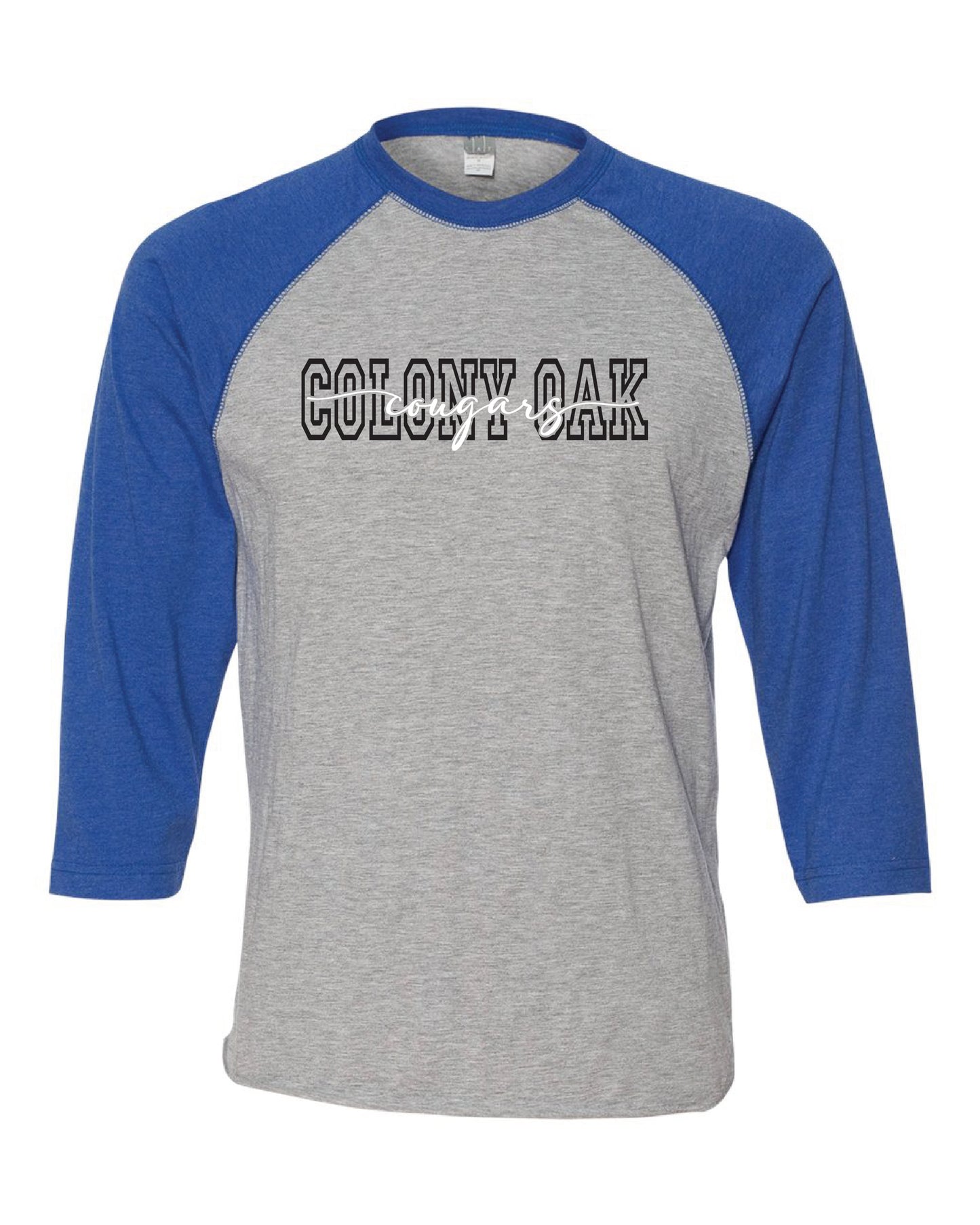 Colony Oak Baseball Style Tee (choose your design)
