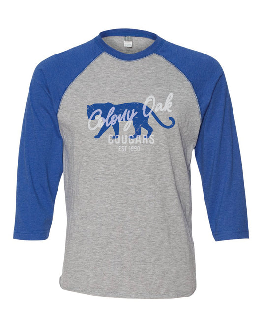 Colony Oak Baseball Style Tee (choose your design)