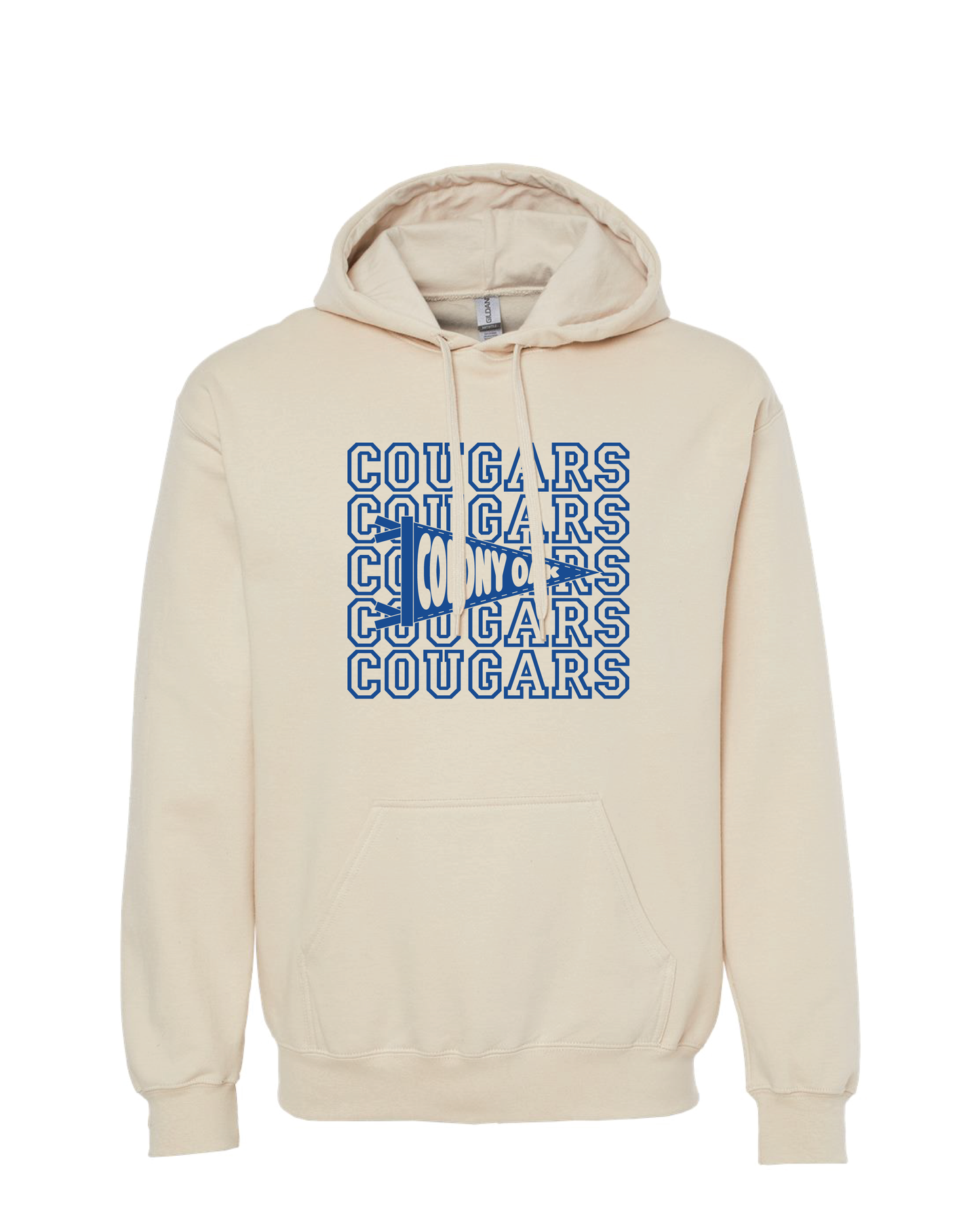Cougar Pennant Flag Hoodie