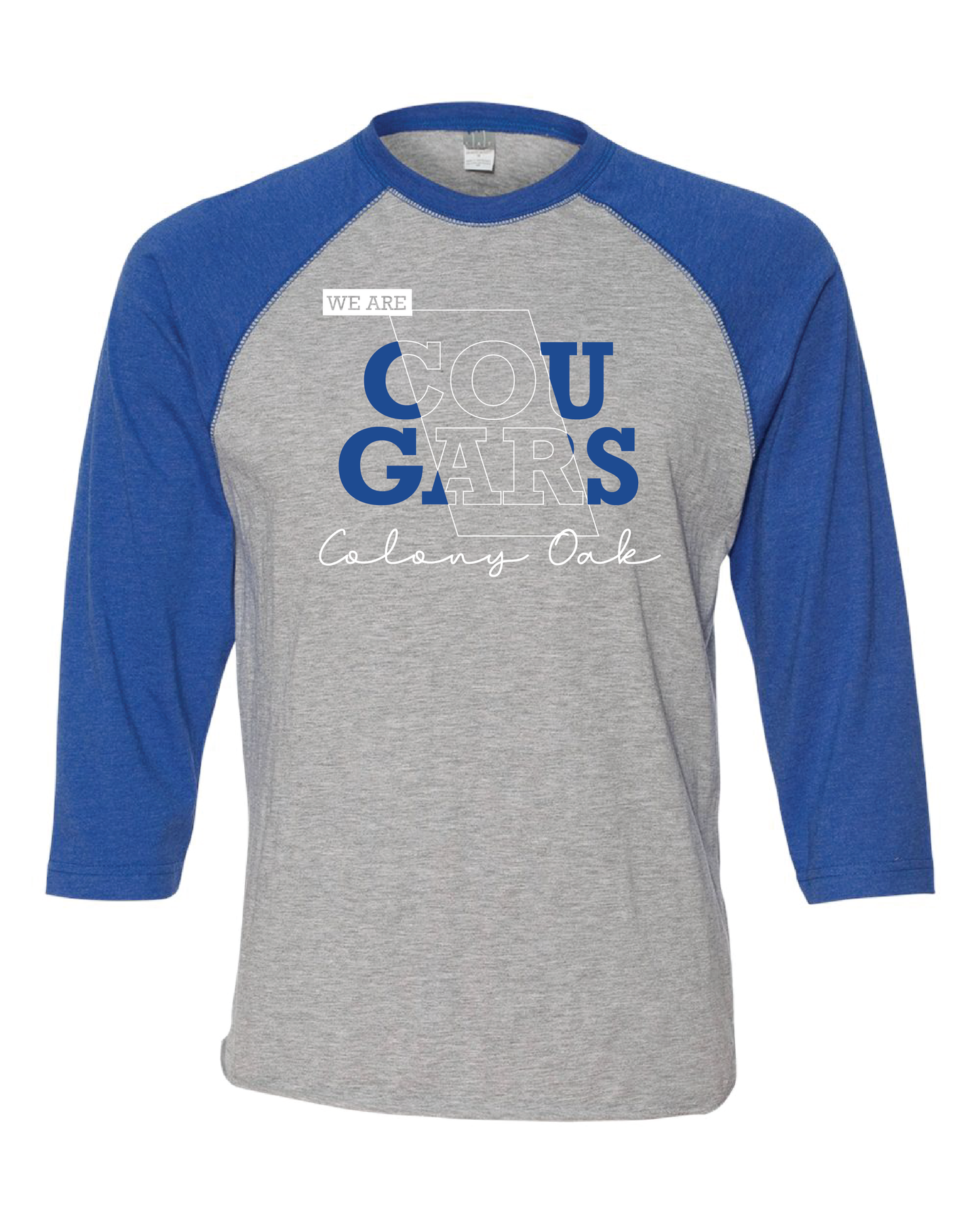 Colony Oak Baseball Style Tee (choose your logo)