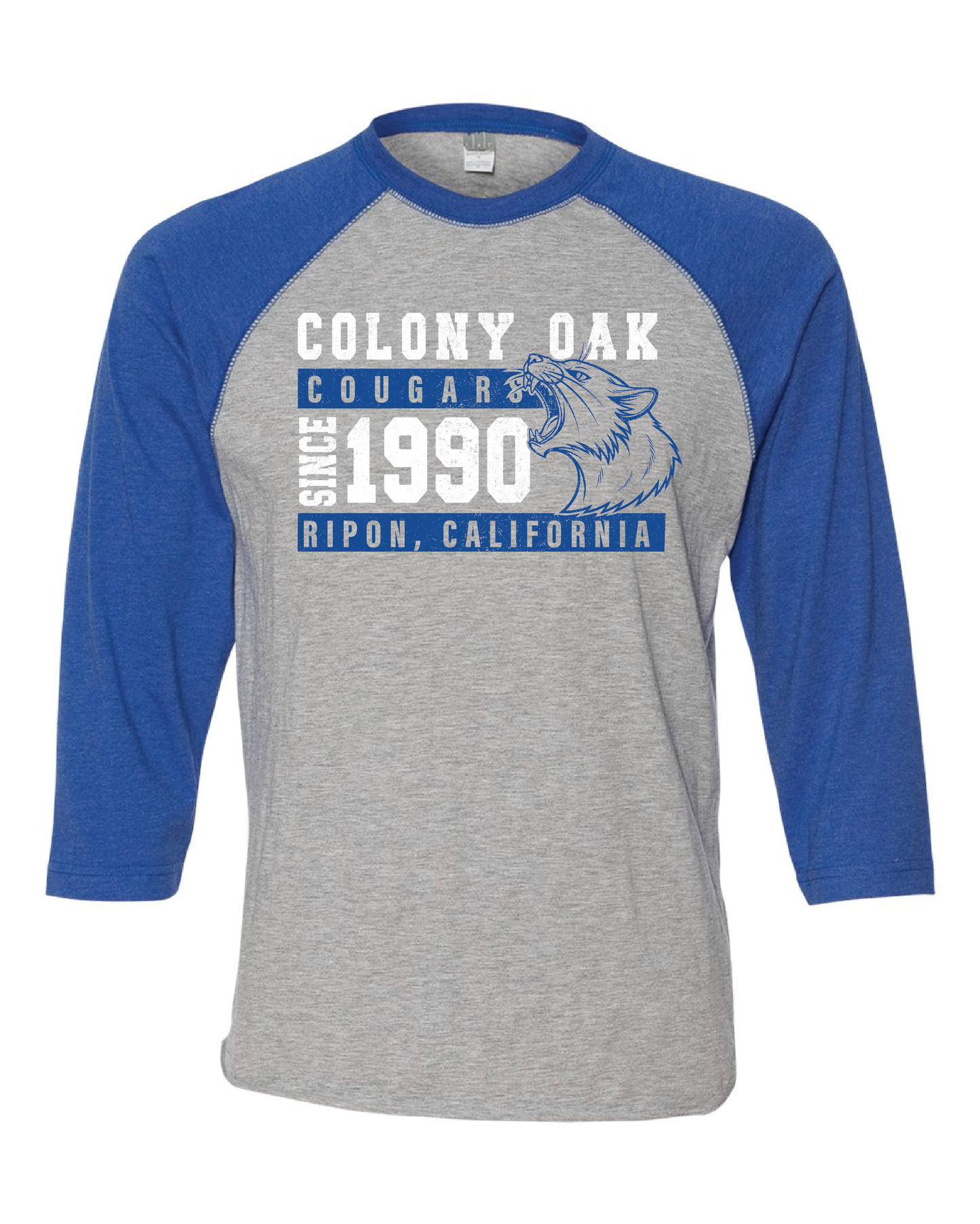 Colony Oak Baseball Style Tee (choose your logo)