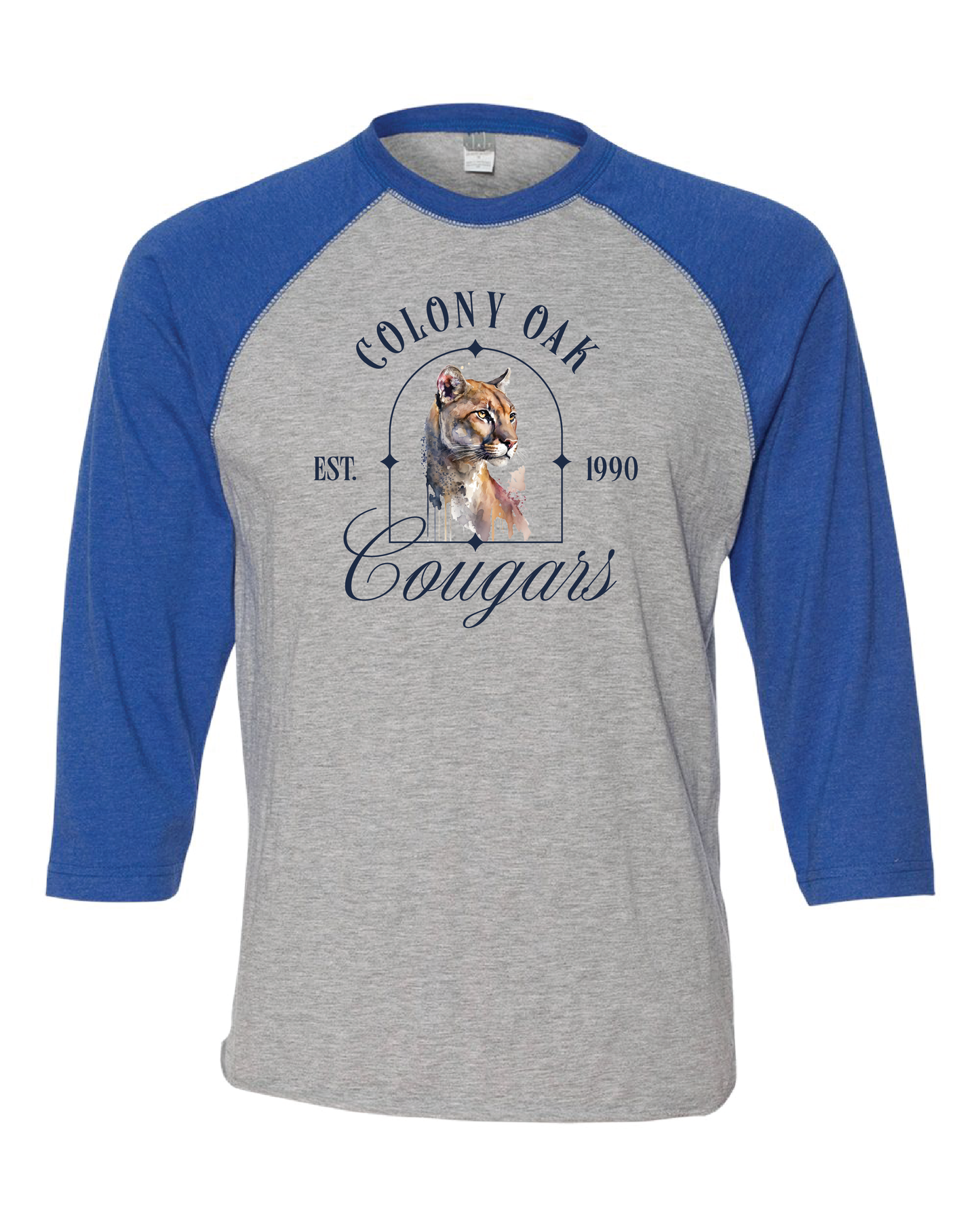 Colony Oak Baseball Style Tee (choose your logo)