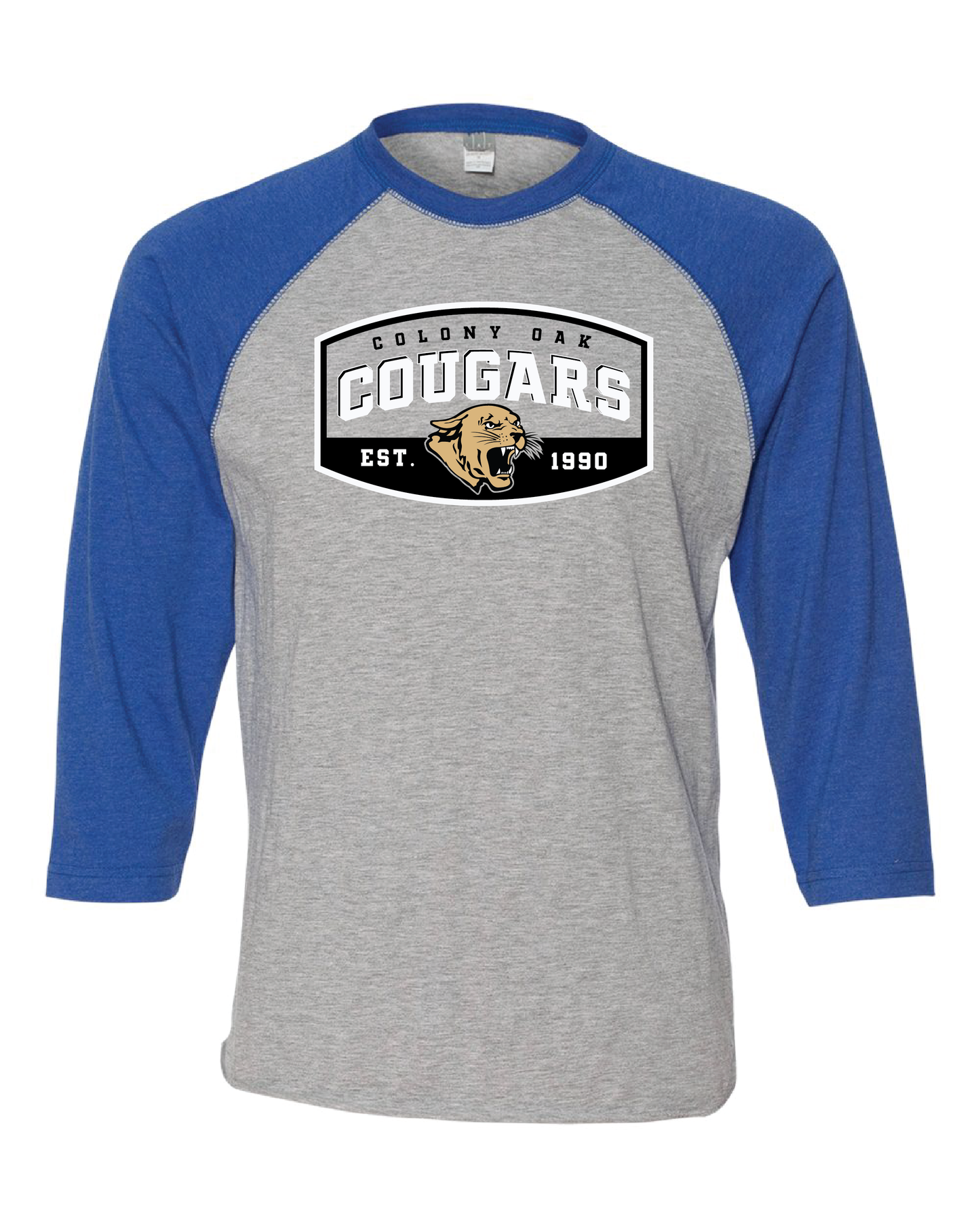 Colony Oak Baseball Style Tee (choose your logo)