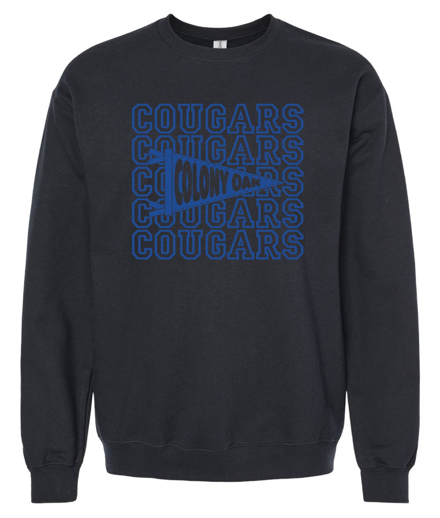 Cougar Pennant Flag Crewneck Sweatshirt
