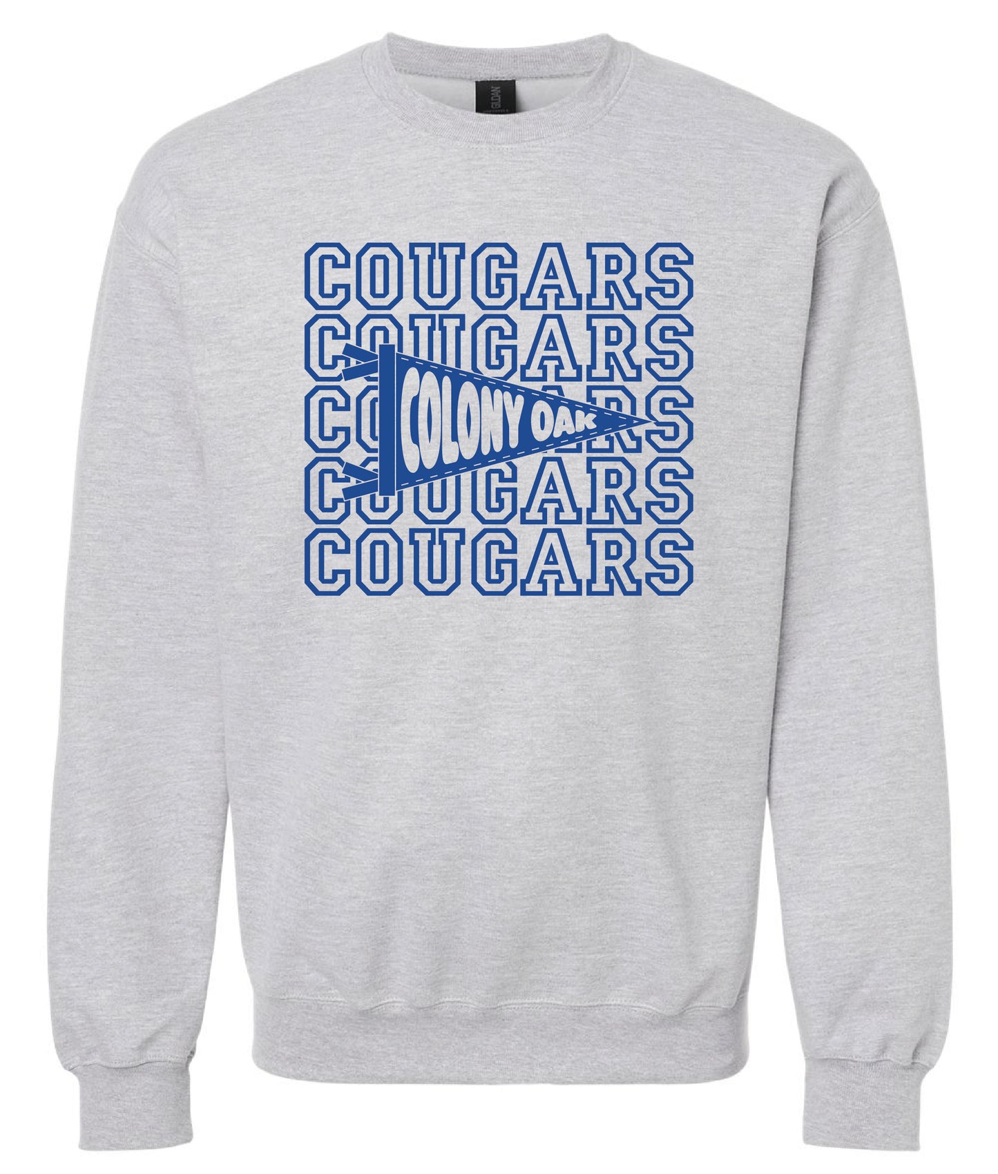 Cougar Pennant Flag Crewneck Sweatshirt