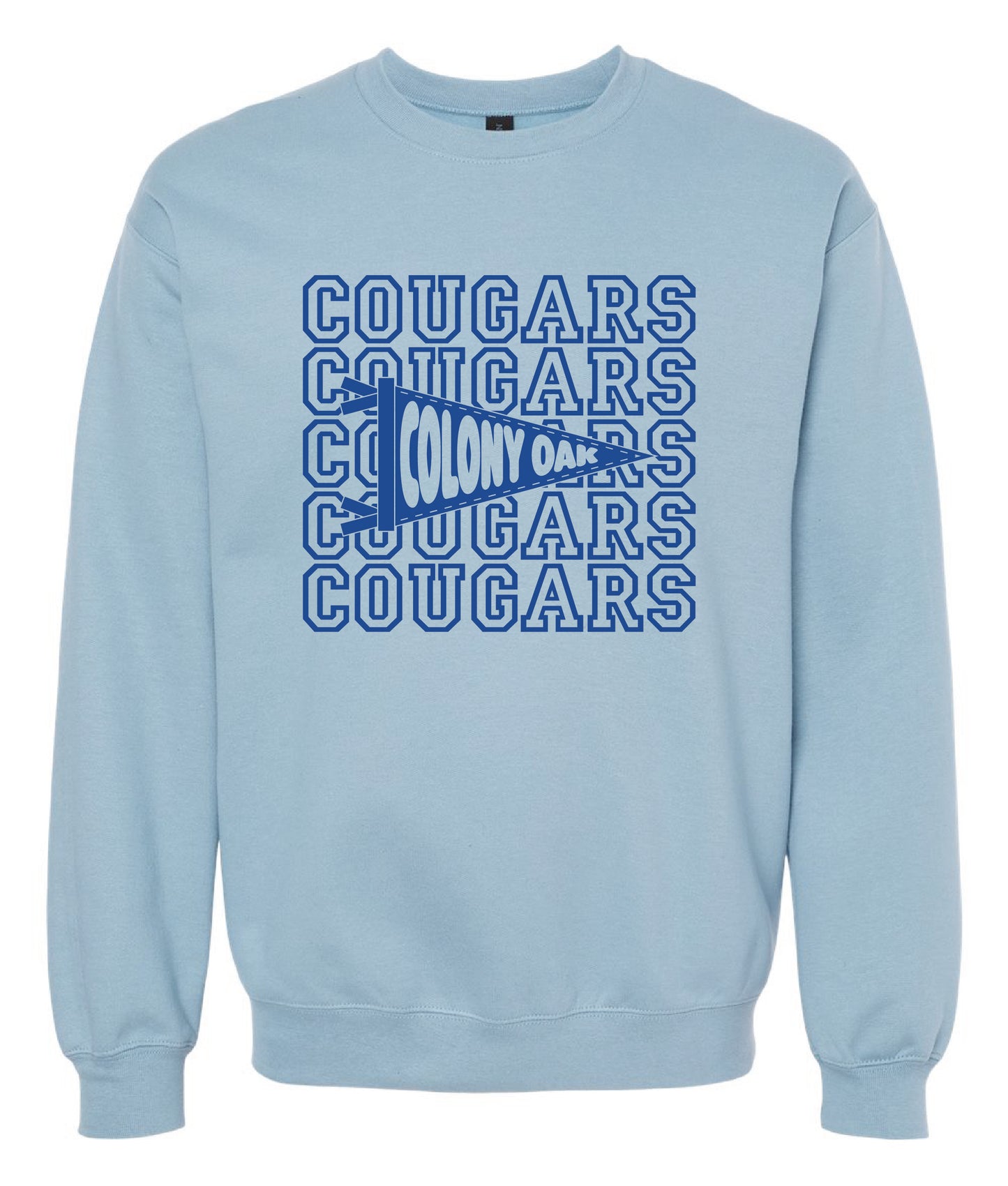 Cougar Pennant Flag Crewneck Sweatshirt